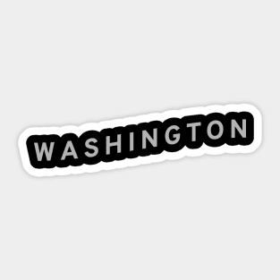 Washington Typography Sticker